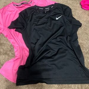 Nike Women's running tees med & small